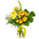 Желтый букет из роз и хризантем. Роттердам